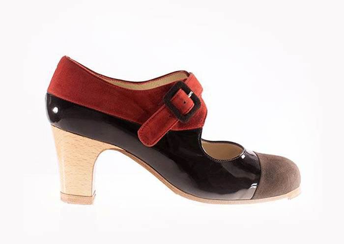 Tricolor 2. Chaussures de flamenco personnalisées Begoña Cervera